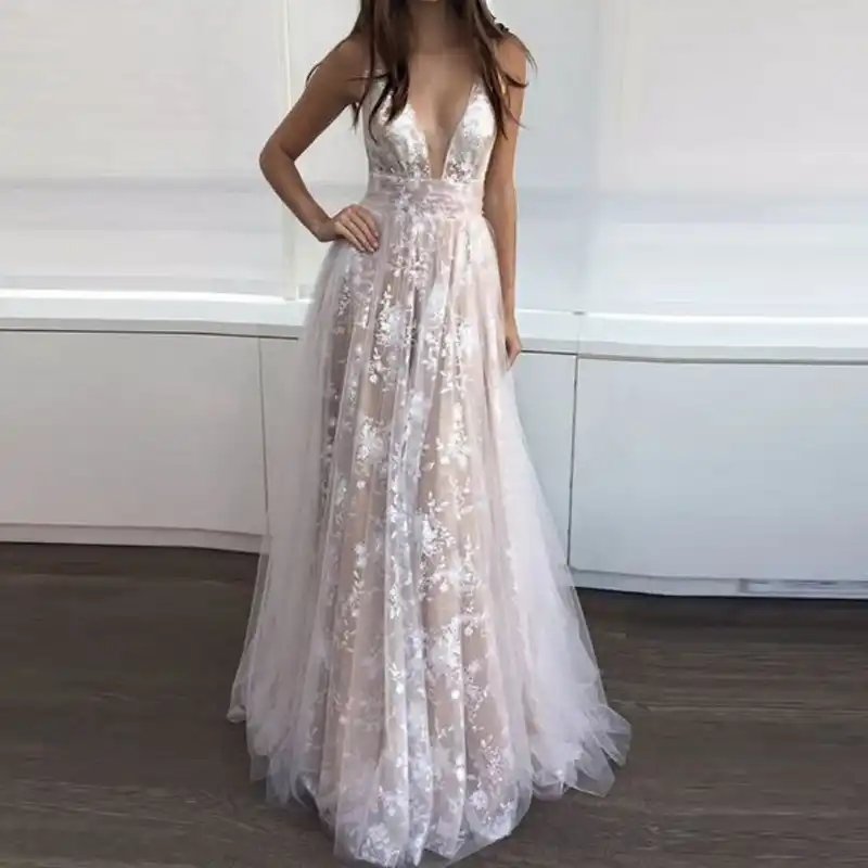 white tulle maxi dress