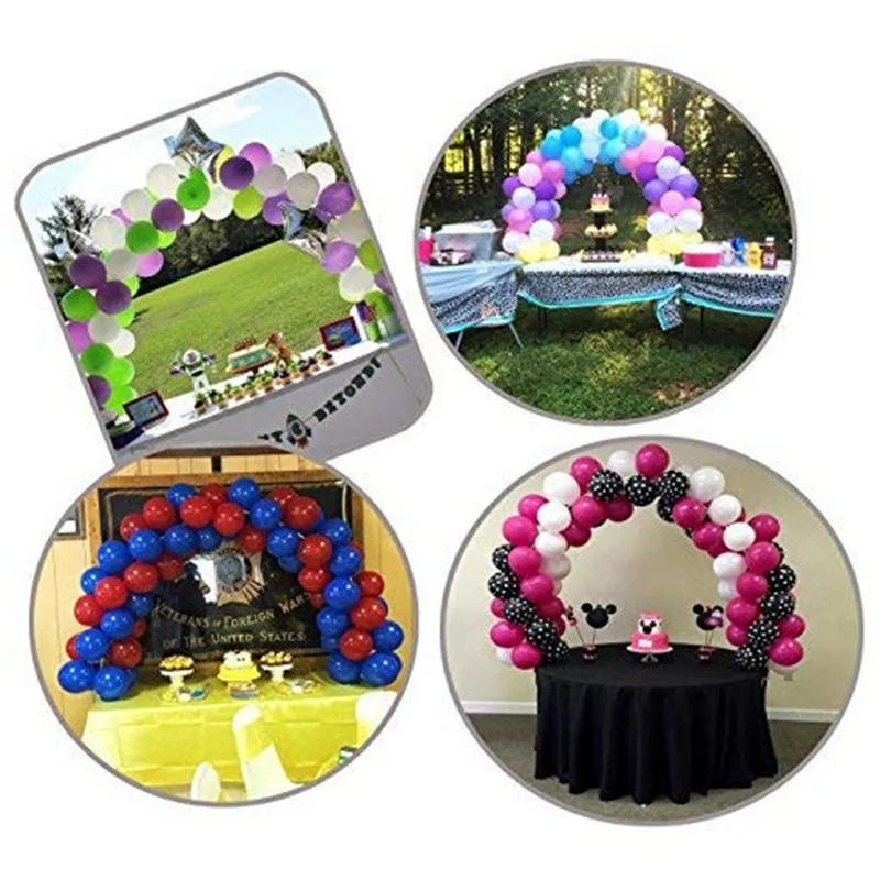  Balloon Arch Kit Plastic DIY Balloons Column Stand with Frame Base Pole and Ballons Clips for Birth