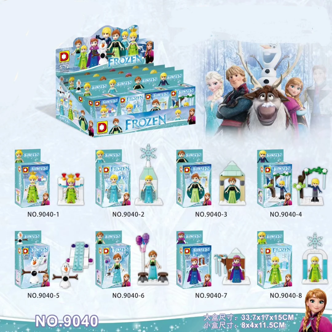 Строительные блоки Canton Movie Ice Princess Girl Friends Белоснежка модель экшн строительные блоки куклы игрушки для детей DLP9040