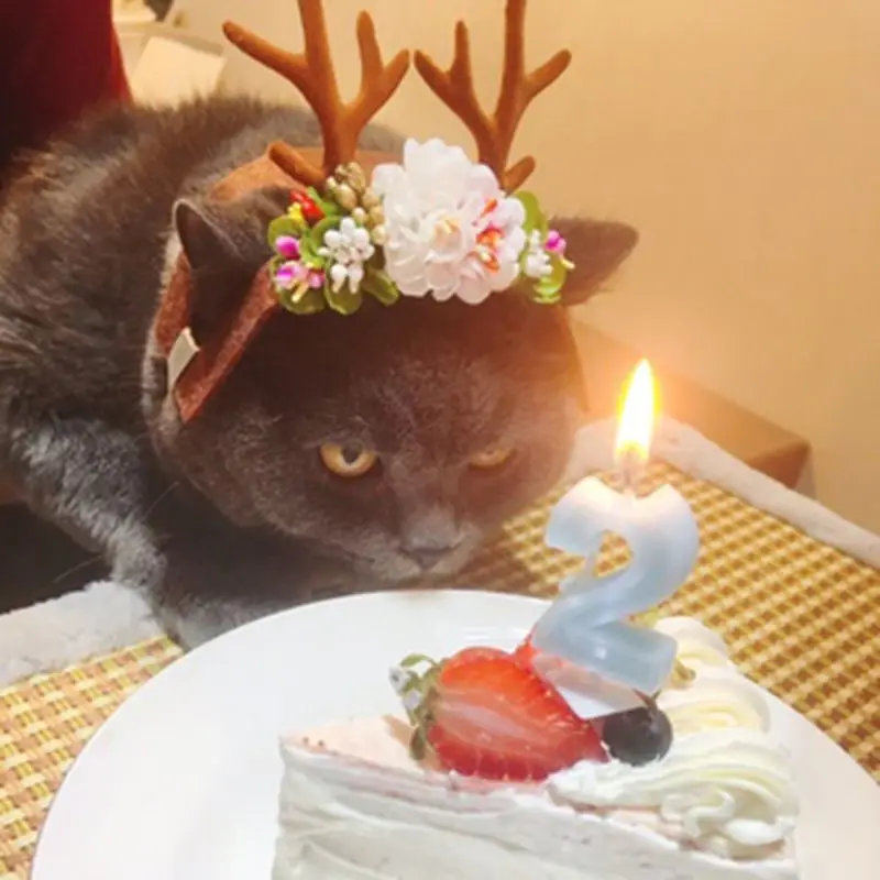 Домашнее животное обруч на голову с рогами кошка праздник Рождество Хэллоуин костюм собаки аксессуар для волос Рождество Хэллоуин