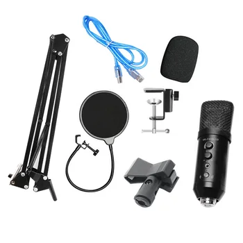 

MK-F400 USB Microphone Set Adjustable Volume Noise Reduction for Computer Voice Chat Recording/Streaming Live Broadcast