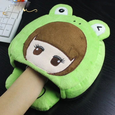 Green USB термальный игровой коврик для мыши зимний обогреватель коврик для мыши милый мультяшный зимний ручной обогреватель для дома и офиса Подогреватели рук - Color: Green