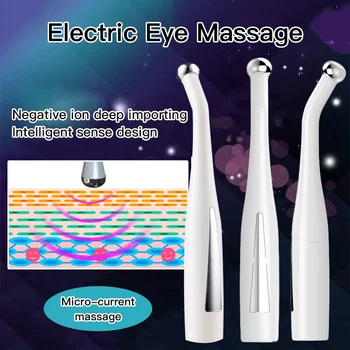 

2in1 Anti Aging Wrinkle Electric Eye Massage Eye Care Patch Relief Micro-current Massage Negative Ion Importing Eyes Care Device