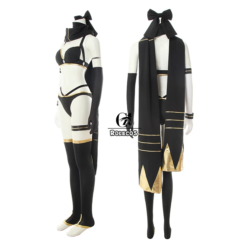 ROLECOS игра Fate Косплей Костюм Okita Souji сексуальный бикини черный купальник костюм на Хэллоуин для женщин Fate Grand Order купальник