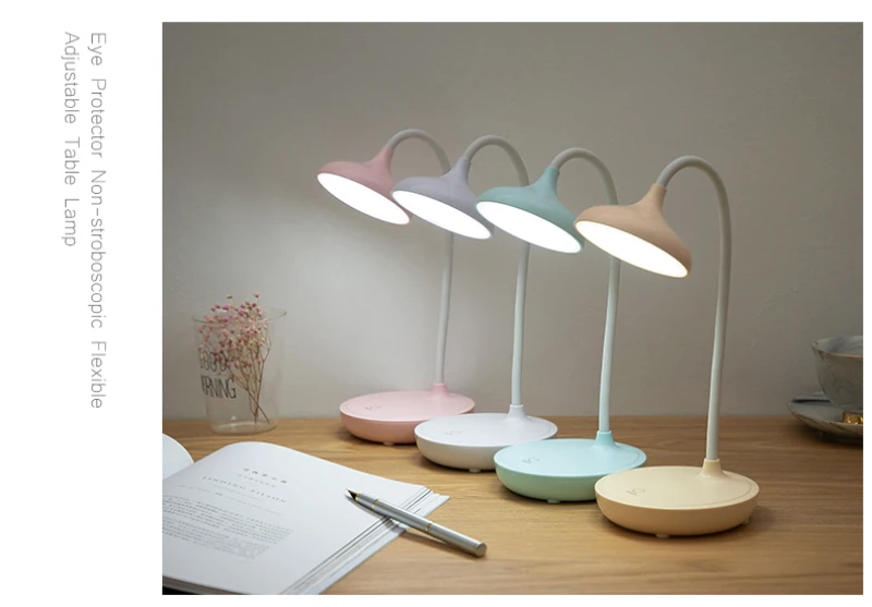 Lâmpada de Mesa Dobrável com Interruptor Sensível ao Toque Usb com Porta de Carregamento Dimerizável Peça Noturna Imperdível Dropshipping 1 5v Luz 10 leitura de mesa dobrável interruptor toque led