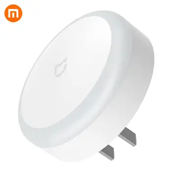 

Newest Xiaomi Mijia Night Light Mini Light Sensor Control US Plug Nightlight Lamp For Children Kids Living Room Bedroom Lighting