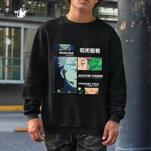 

Japanese Anime Jujutsu Kaisen Men Hoodie Itadori Yuji Print Harajuku Tops Ryomen Sukuna Cool Unisex Long Sleeves Sweatshirt Male
