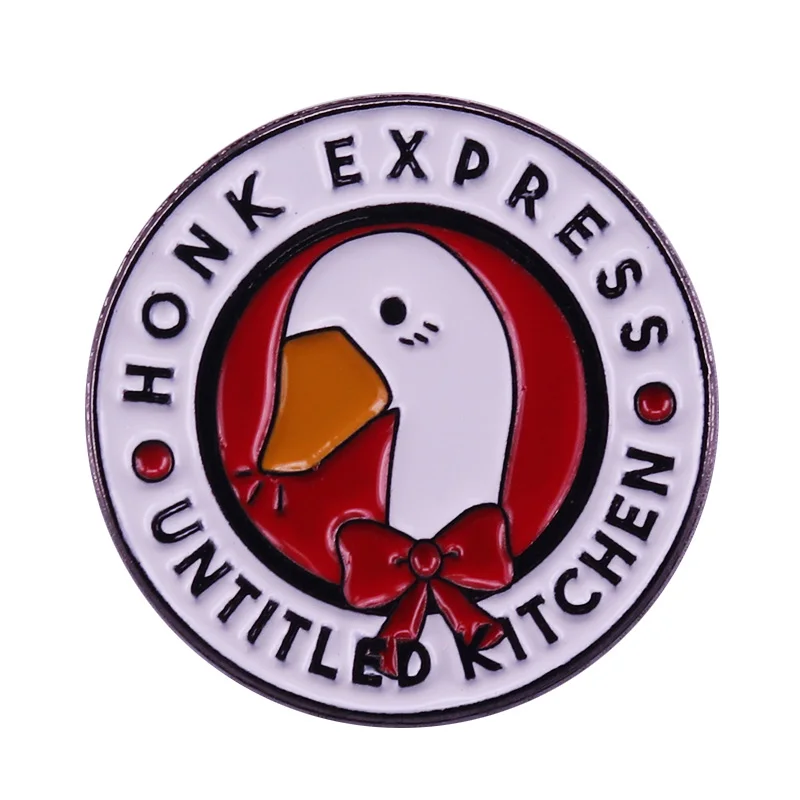 Honk Express Button Lapel Pin Untitled Goose Game Meme Gift | Украшения и аксессуары