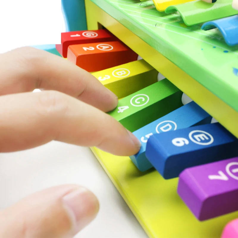 Kids2 в 1, деревянный музыкальный инструмент, игрушка для игры на пианино, ксилофон, 8 шкал, детская музыкальная игрушка, радуга, детские развивающие игрушки, подарки
