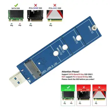 

M.2 to USB3.0 Adapter B Key M2 NGFF SSD Adapter Card 2016 For Air 2013 Converter Hard 2014 Macbook Drive 2015 pro T6N5