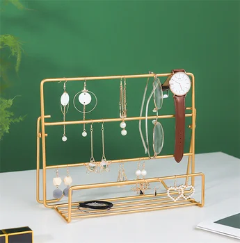 

Earrings Necklace Jewelry Display Rack Metal Stand Holder Display Shelf Jewelry Stand Holder Organizer