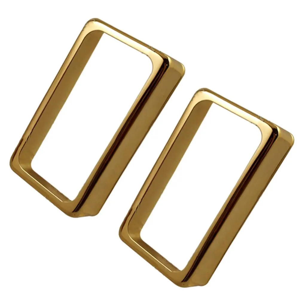 

2pcs Open Double Coil Pickup Cover For Electric Guitar Replaceable Metal Parts Electric Guitar Accessories Pickup Cover