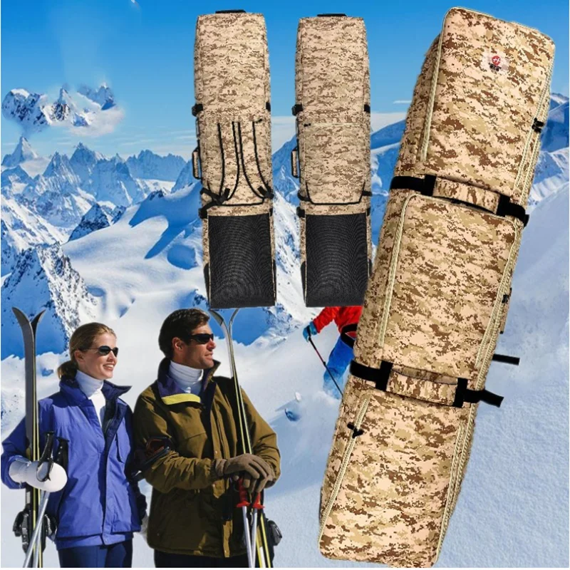 

166cm Camouflage Snowboard/Skis Bag Without Wheels | Skis Bag Snowboard Backpack large Capacity