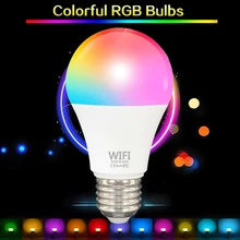 22led inteligente lâmpada de controle de voz luz noturna wake-up luzes regulável lâmpada de temporização com vida inteligente app/alexa/casa do google
