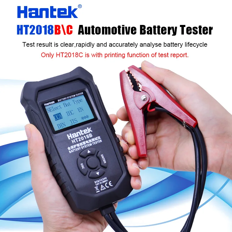 Hantek HT2018B Digital Car Battery Tester LCD Display Automotive Analyzer 6V/12V/24V Automobile Vehicle Diagnos | Инструменты
