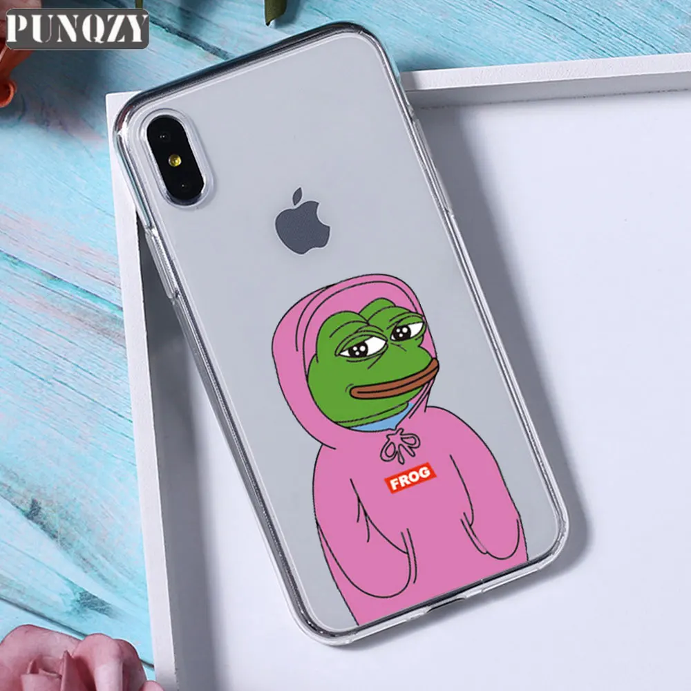 TPU A435 Забавный чехол для телефона Pepe The Frog Happy Cry fees Good Man для iPhone 11 pro max 6 6S 8 7 Plus 5 5S X XR XS MAX силиконовый чехол из ТПУ - Цвет: TPU A435
