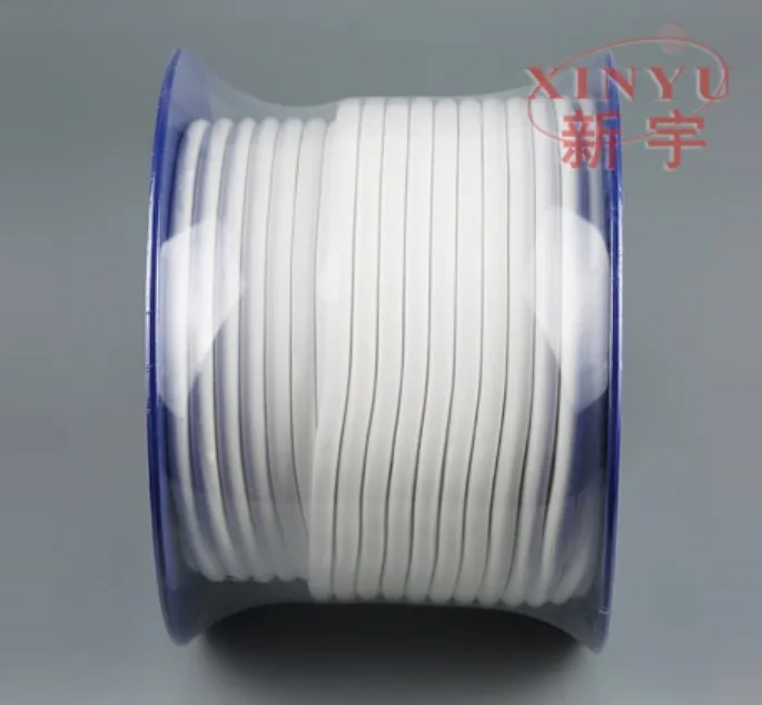 

EPTFE soft cord tape round rope , Expanded Teflon soft sealing rod, eptfe padding ptfe gland packing,Expanded PTFE sealing rod