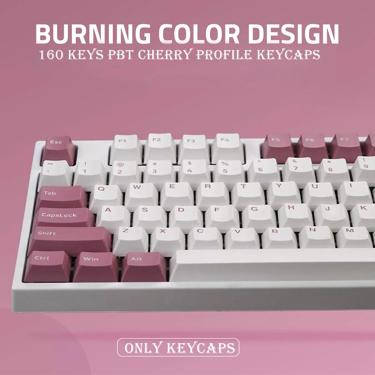 160 Keys PBT Keycap Cherry Profile Personalized Burning Color Design ...