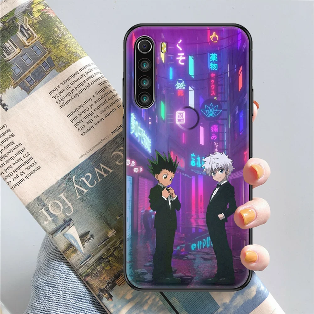 Anime HUNTER×HUNTER Phone case For Xiaomi Redmi Note 7 7A 8 8T 9 9A 9S 10 K30 Pro Ultra black trend funda art cell cover luxury best phone cases for xiaomi Cases For Xiaomi