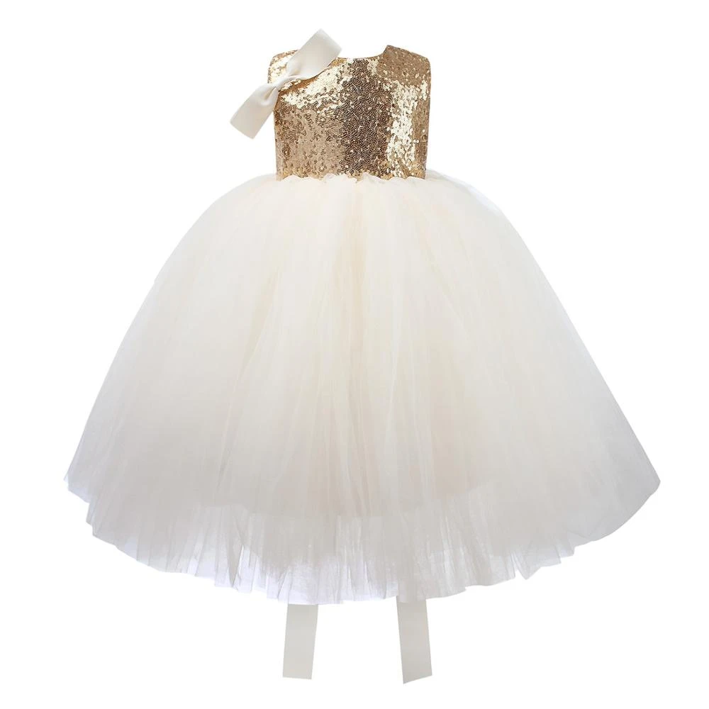 golden dress for baby girl