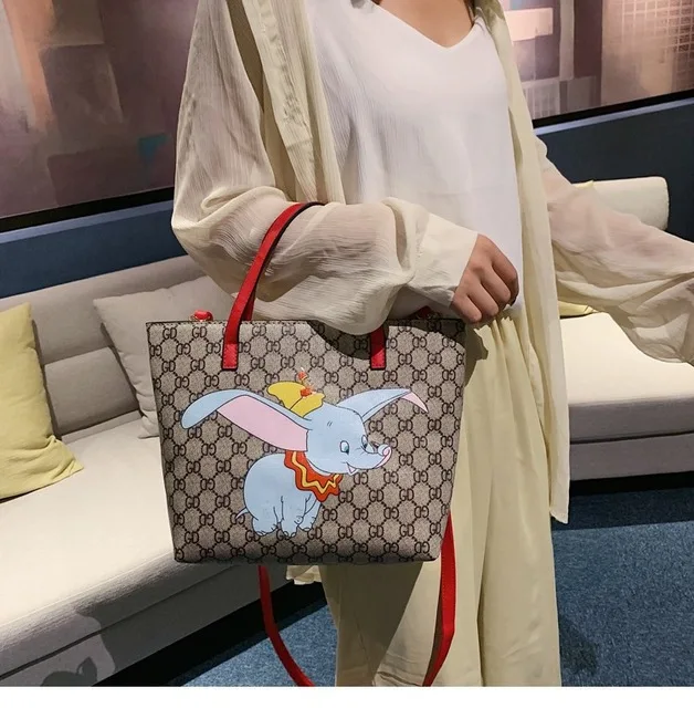 Disney Lady Сумка на плечо Микки Маус сумка для девочек Сумочка Минни хозяйственная сумка большая емкость модная дорожная сумка - Цвет: 5