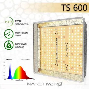 

Mars Hydro TS 600W LED Grow Light Sunlike Full Spectrum Indoor Hydroponic Plants