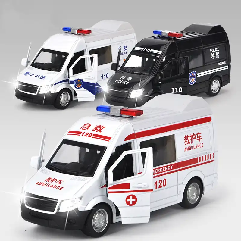 diecast ambulance with working lights