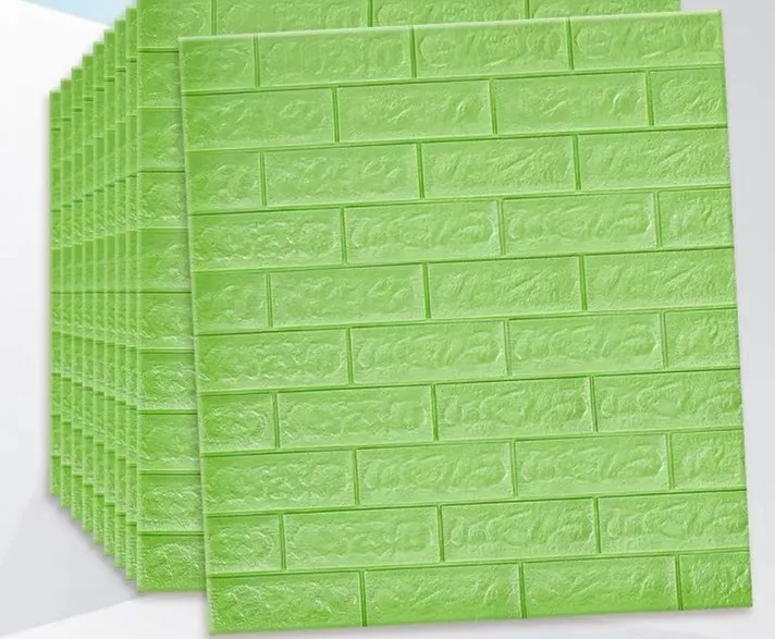 3D стикер на стену для кухни, ванной, телевизора, s, Drcorative, безвкусная наклейка, для декора, водонепроницаемая, самоклеющаяся - Цвет: Lime green