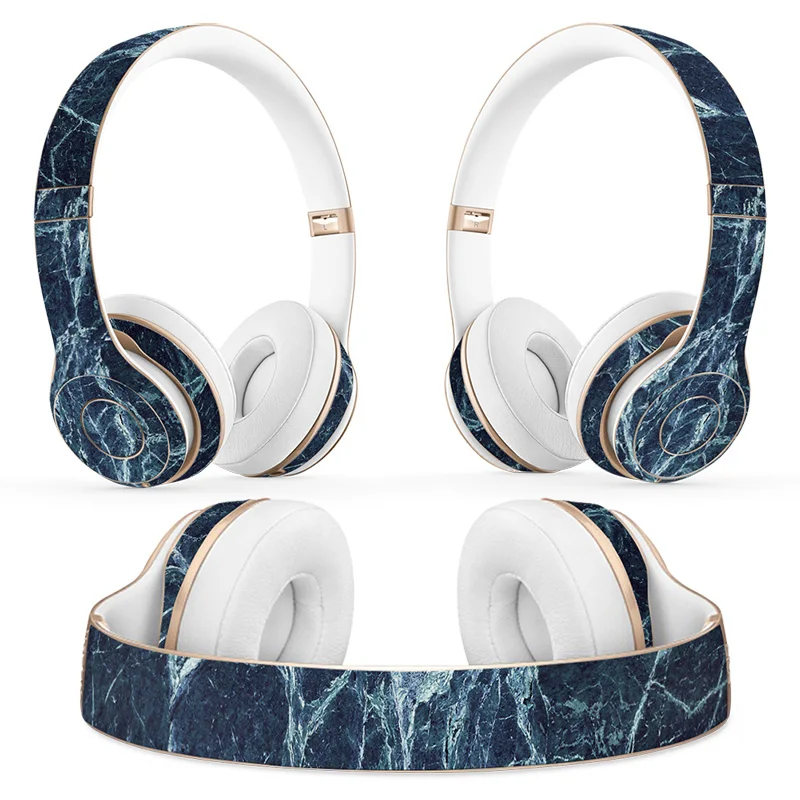 Marbling design Headphone Sticker for Beats Solo 2 solo 3 Wireless Headphone skin sticker for solo2 solo3 vinyl sticker