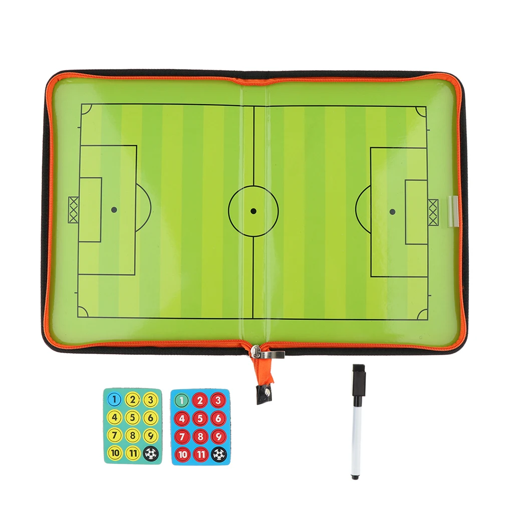 Soccer Coaching Board Football Tactics Strategy Training Clipboard Durable