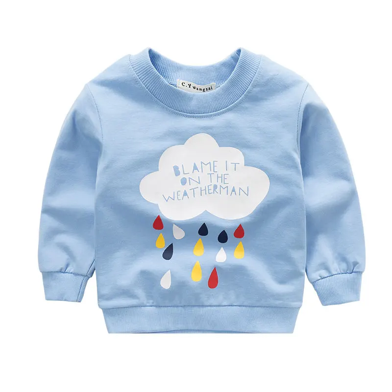 Новое поступление свитеров для маленьких мальчиков и девочек, весенне-осенние детские толстовки с капюшоном, свитер с длинными рукавами, Детская футболка, одежда