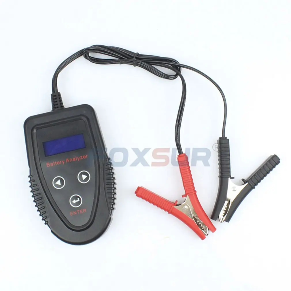 

12V Car Battery Tester LCD Battery Analyzer Black Scanner Battery Diagnostic Tool Gel AGM WET CA SLA Battery CCA IR SOH