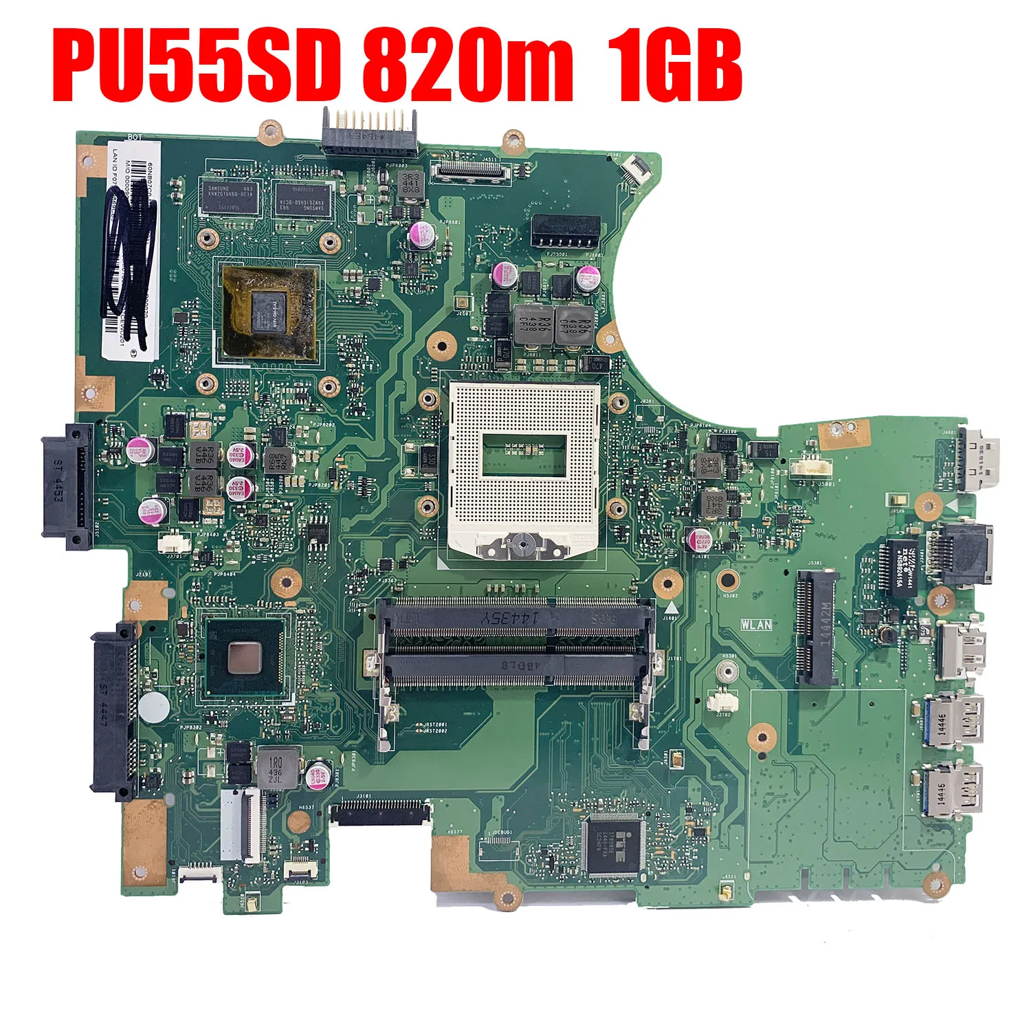 

Материнская плата PU551JA, подходит для ноутбуков ASUS PU551JD/PU551JA/PU551J/PU55SD/PU551, оригинальная тестовая Материнская плата ноутбука 820M 1G