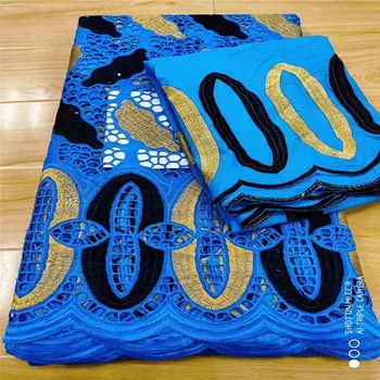 

New Design African Dry Lace Fabric 2020 High Quality Cotton Lace Fabrics Embroidery Swiss Voile Lace In Switzerland ! L62582