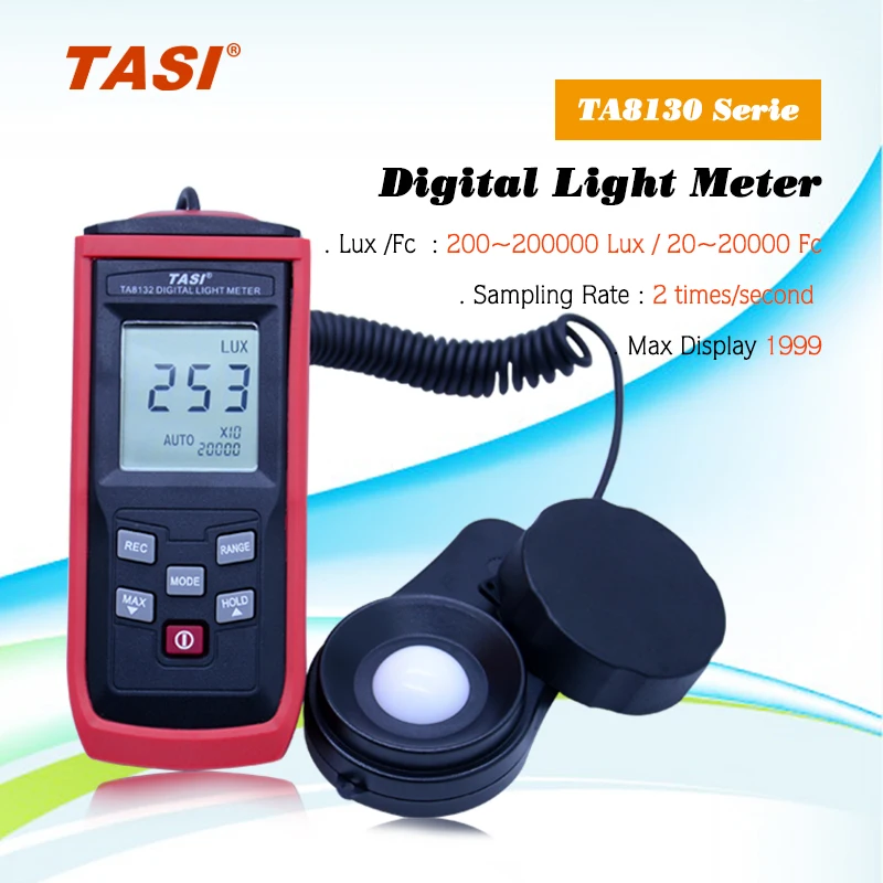 Цифровой люкс светильник TASI TA8130 TA8131 TA8132 TA8133 измеритель температуры 0 ~ 100000
