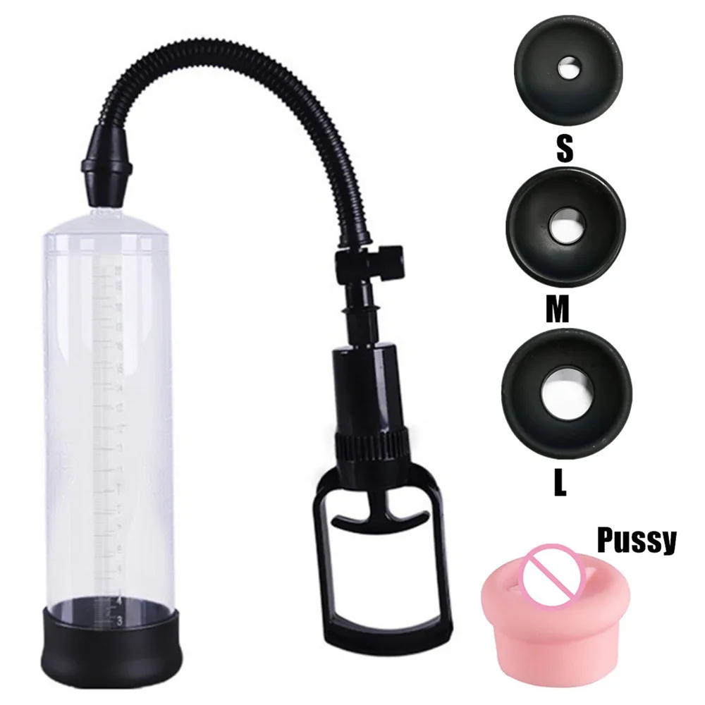 Vacuum Penis Pump Extender Sex Toys for Men 18+ Adults Supplies Masturbator Male Cock Enlargement Massager Pussy Vagina Sextoys