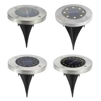 

4Pcs 4/8/12/16 LED Solar Lamp Outdoor Waterproof Solar Garden Light Decorative Solar Lawn Light For Yard Deck Lawn Patio Plaza