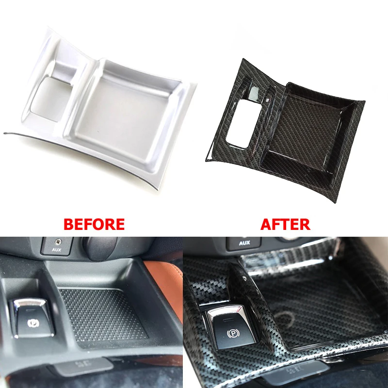 ABS углеродное волокно электронный ручной тормоз панель наклейка Накладка для Nissan