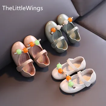 

Fashion bow girl princess shoes 2020 autumn new Liang Pi children's shoes 1-3 years old Super soft and comfortable