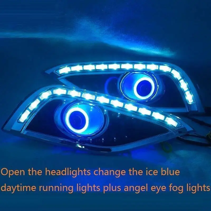 Drl Assessoires сборка Cob внешний Luces Led Para авто освещение фары передние противотуманные фары 12 13 14 для Honda CRV
