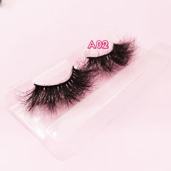 

25mm False Eyelashes 100% Cruelty free Fluffy 22mm-25mm Lashes Extension Handmade Eye Makeup Tools Custom Eyelash Packaging