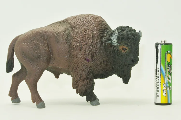 Модель дикого животного Модель Набор bison деним пластик эмулят игрушки