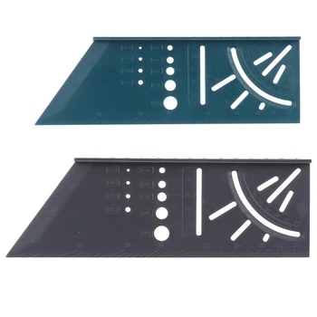 

1pc 3D Woodworking Ruler Mitre Angle Measuring Gauge Square Size Measure Tool New