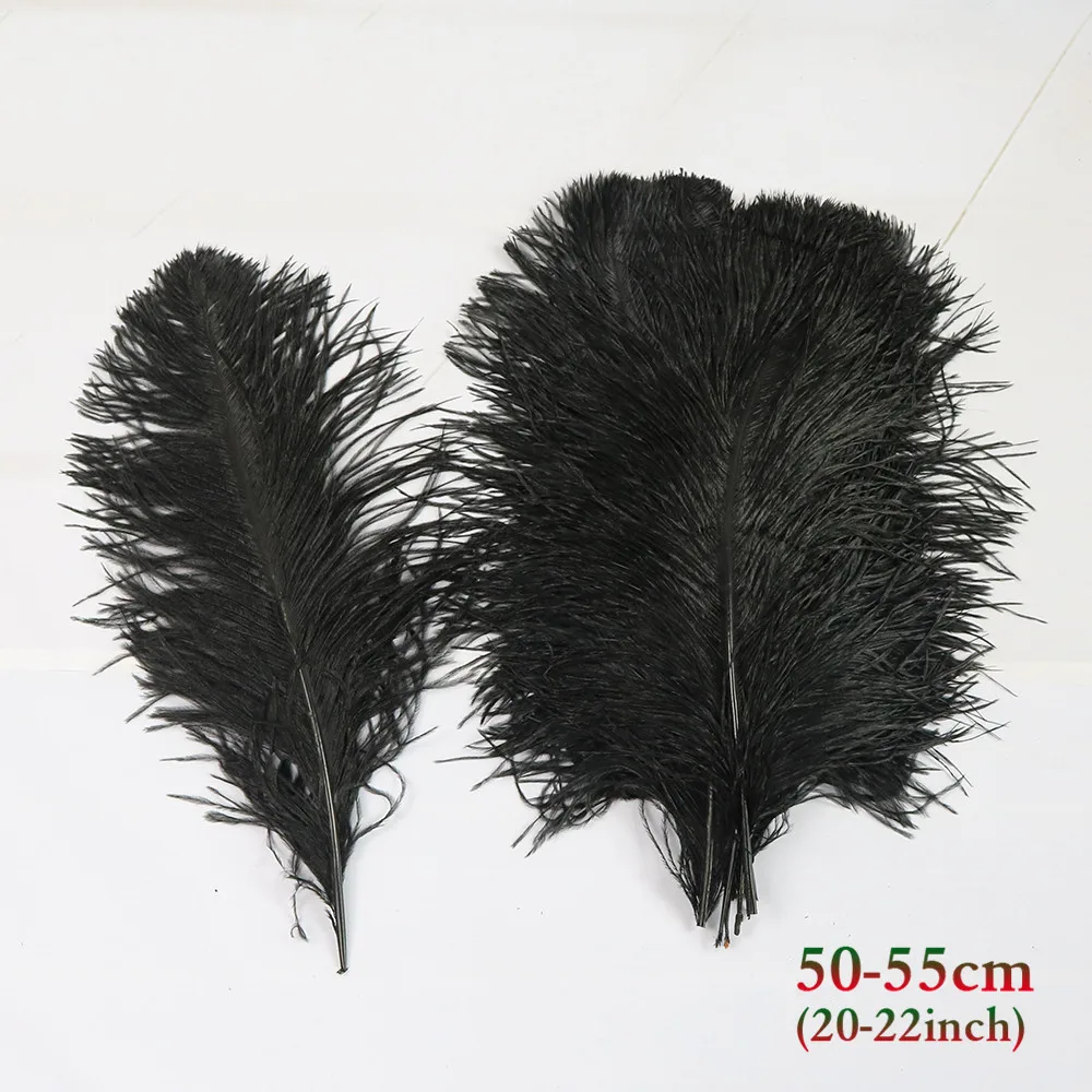 黑色 50-55cm 鸵鸟毛 3_副本