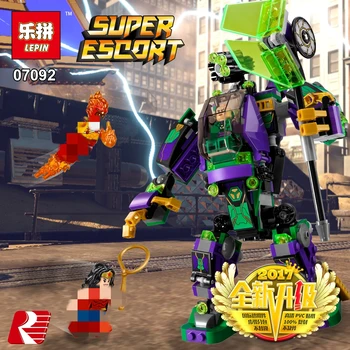 

455pcs SuperHeroes Building Blocks Lex Luthor Mech Takedown Escape Pod Bat-glider 07092 Bricks Figure Toys for Children