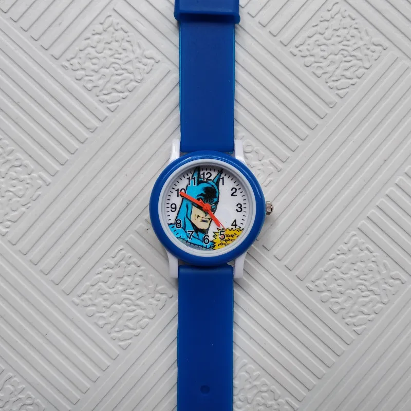 Детские часы для мальчиков, Модные Повседневные детские часы с человеком-пауком, часы для девочек, подарок для детей, часы с милым Микки Маусом, рождественский подарок - Цвет: Batman - blue