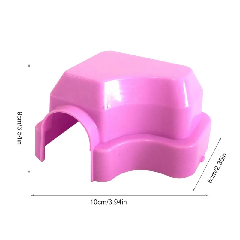 Plastic Mini Hamster House Bed Small Animal Hideout Hamster Habitat Hamster Cages Nest Shelter Small House For Cage Pet Supplies - Image 4