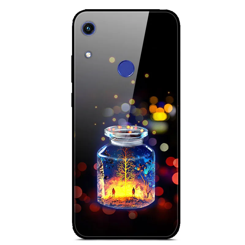 20 Для huawei Honor 8A чехол из закаленного стекла с принтом задняя крышка Жесткий чехол для huawei Honor 8A JAT-LX1 чехол для телефона Honor8A 8 A funda - Цвет: 20