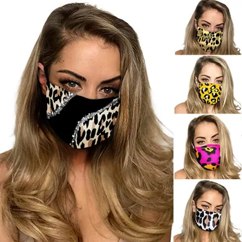 

1PCS Unisex Adult Fshion Mask 3D Leopard Printing Outdoor Protective Breathable Dustproof Comfortable Adjustable Mascarilla