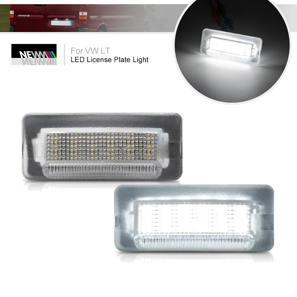 2Pcs LED License Plate Lights for VW LT for Mercedes Benz Sprinter W901